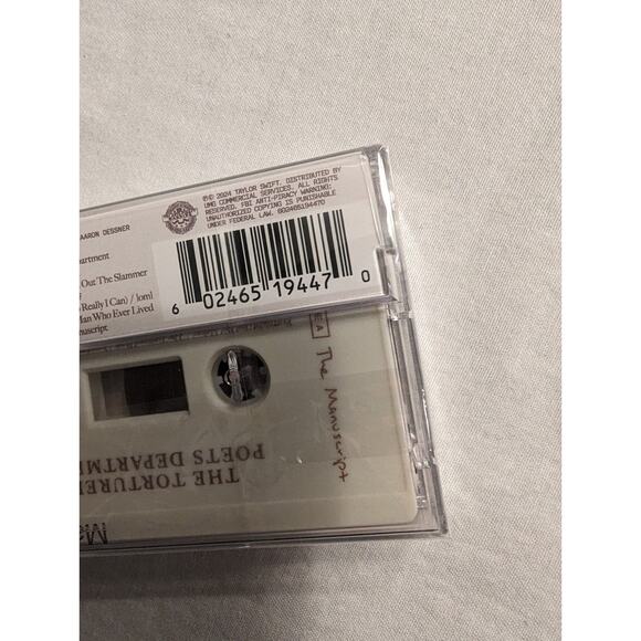 Taylor Swift The Tortured Poets Department Cassette Sealed TTPD The Manuscript - Picture 4 of 4